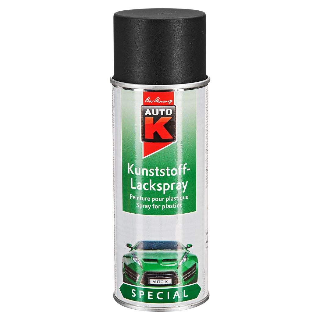 Schwarzes AUTO-K Kunststoff-Lackspray