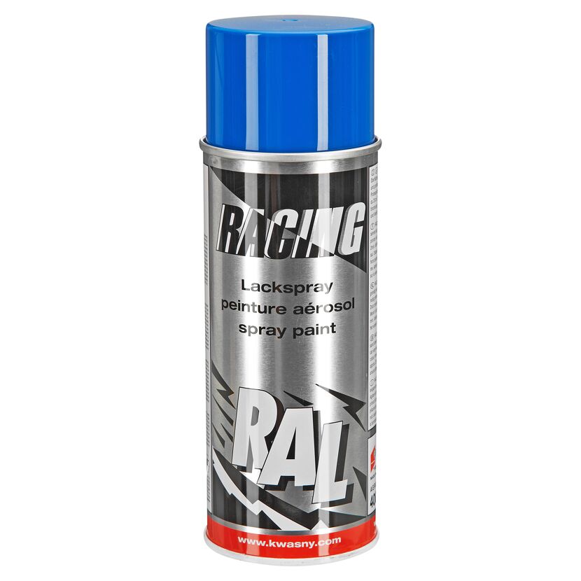 Blaue Sprühdose mit der Aufschrift "RAL"