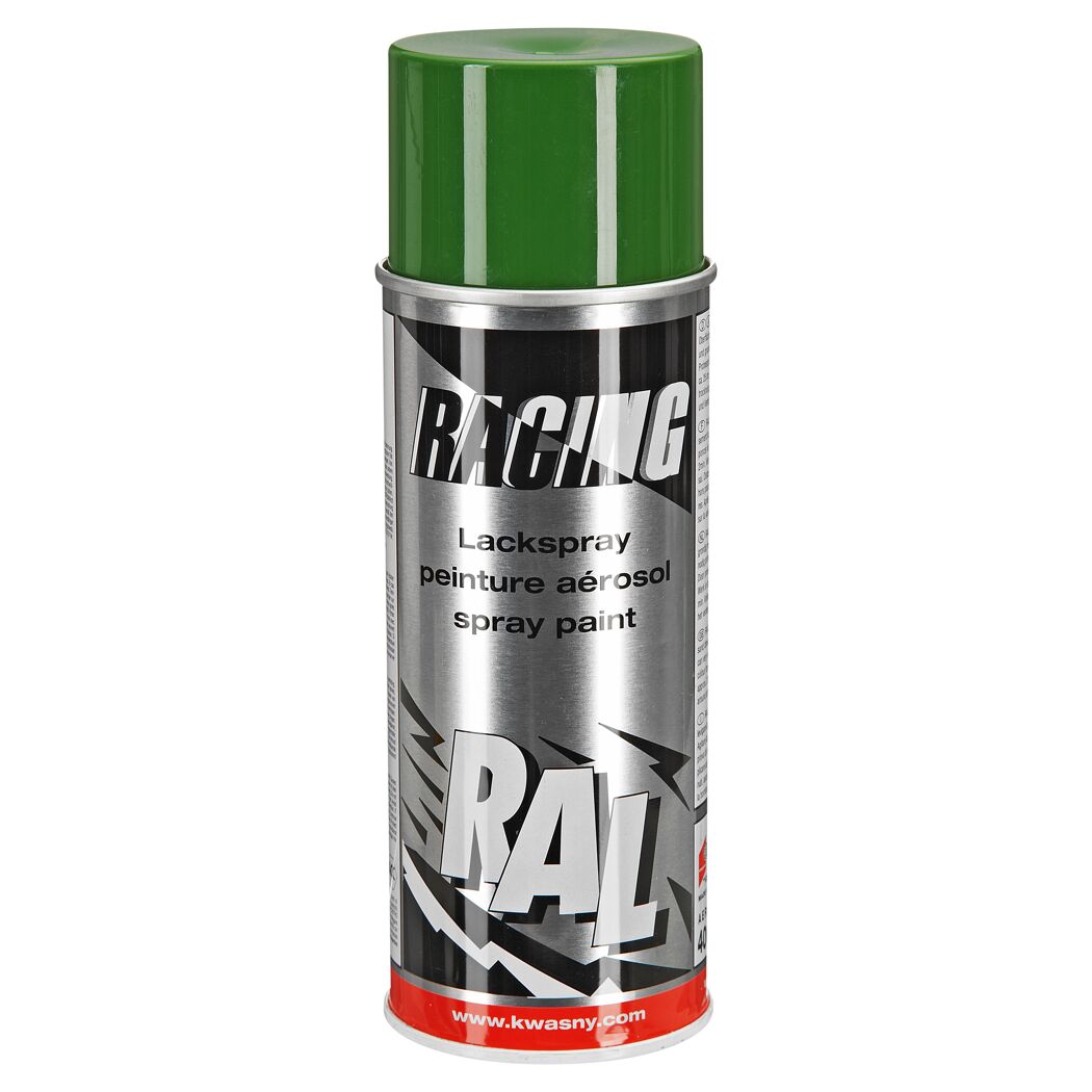 Grüne Sprühdose mit der Aufschrift "RACING"