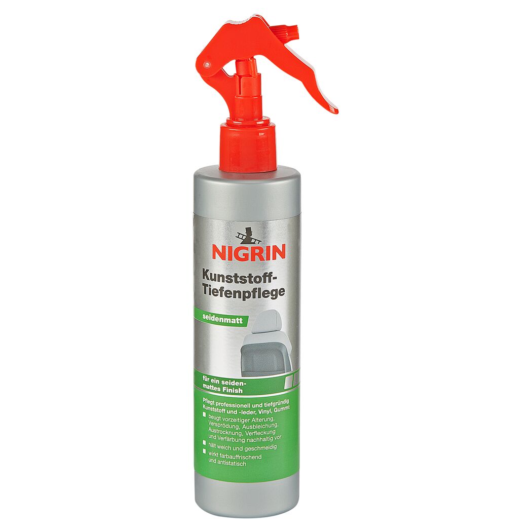 Flasche Nigrin Kunststoff-Tiefenpflege seidenmatt