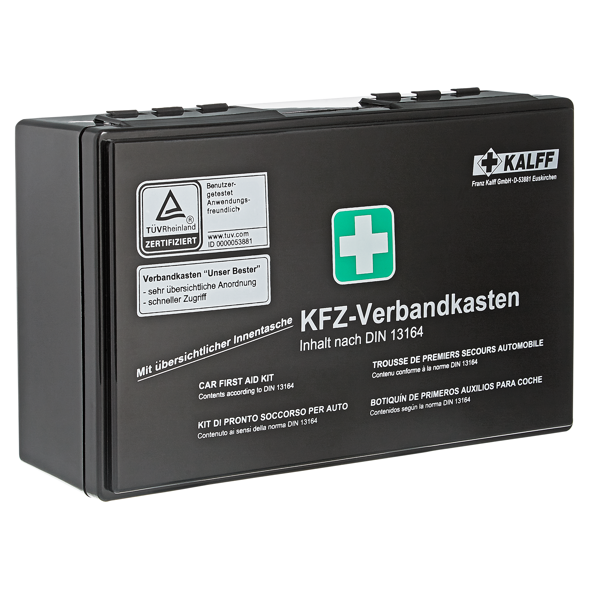 KFZ-Verbandtasche Compact - schwarz DRK Edition