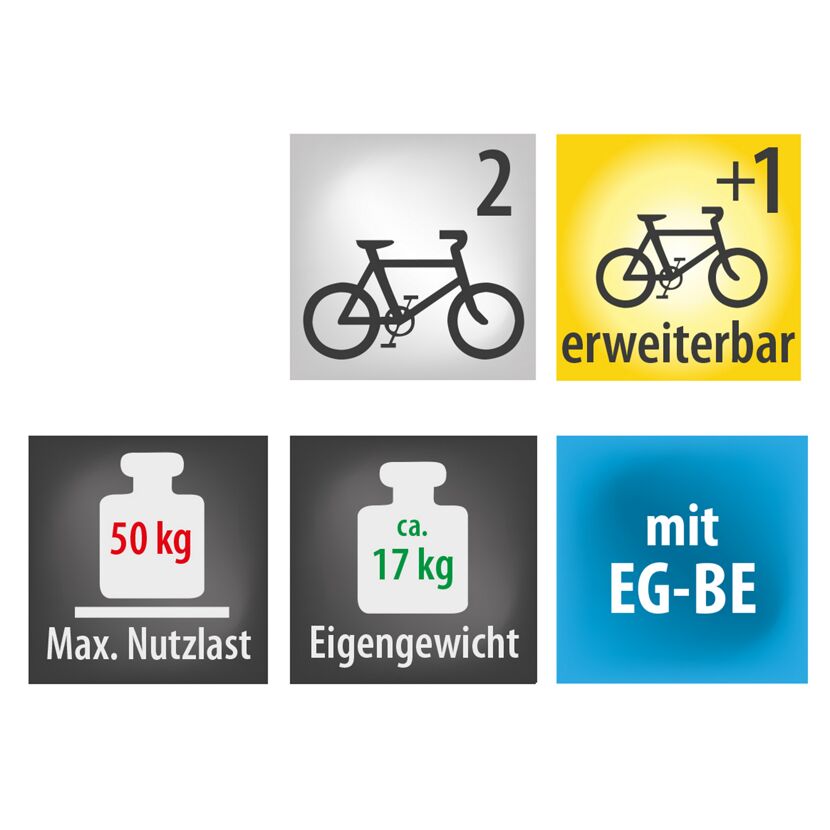 Fahrradträger 'CARLO PLUS' 50 kg