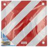 Warntafel für Italien rot/weiß Metall 50 x 50 cm