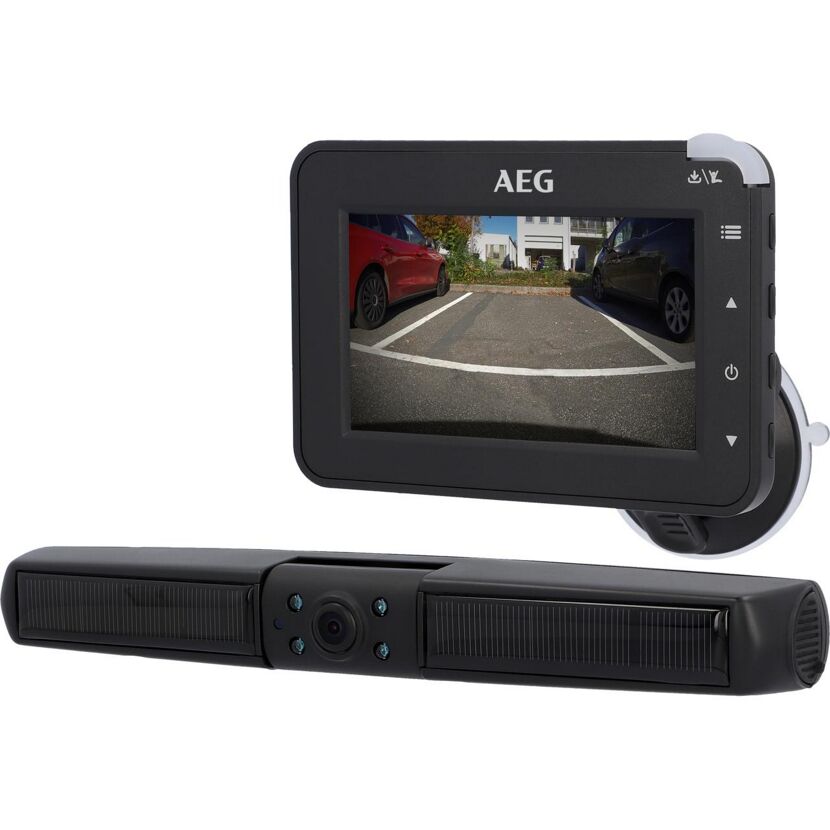 AEG Rückfahrkamera mit Monitor und Solarpanel