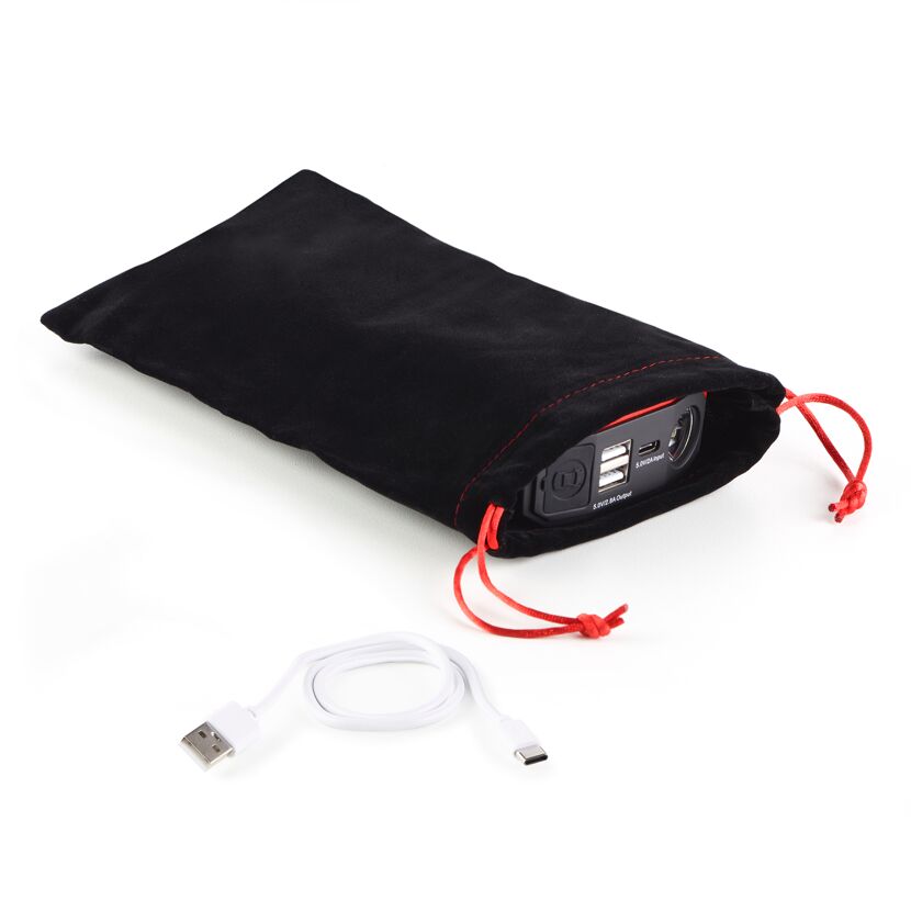 Jumpstarter mit Ladekabel und Tasche
