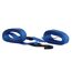 Blauer Spanngurt mit zwei Metallhaken