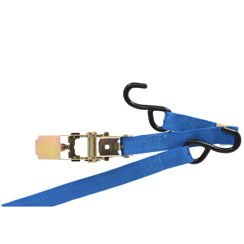 Blauer Spanngurt mit Haken