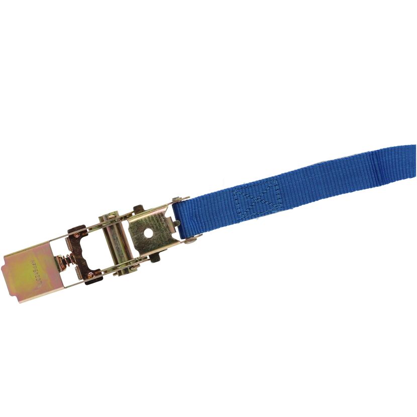 Blauer Spanngurt mit Ratsche