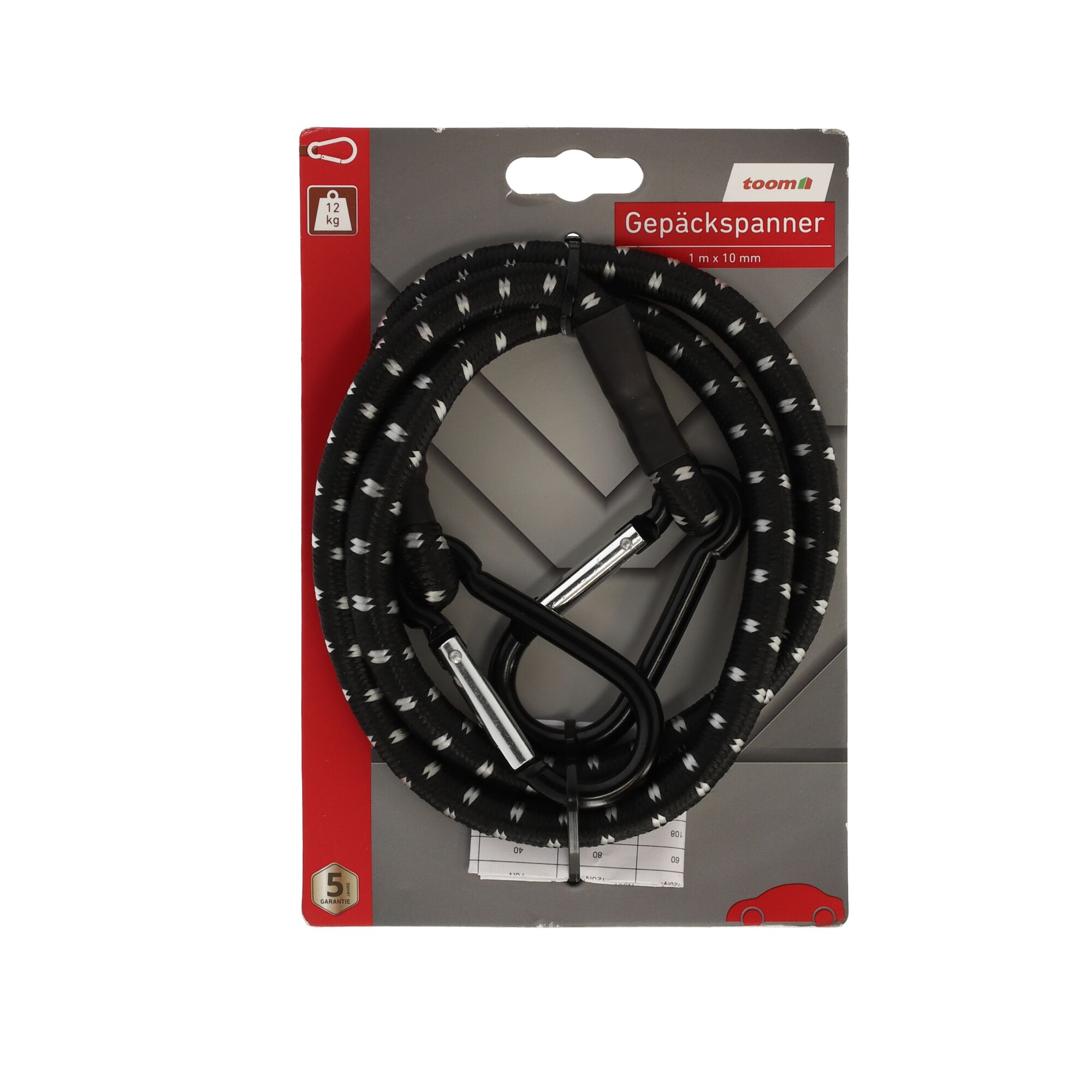 Gepäckspanner mit zwei Metallkarabinern