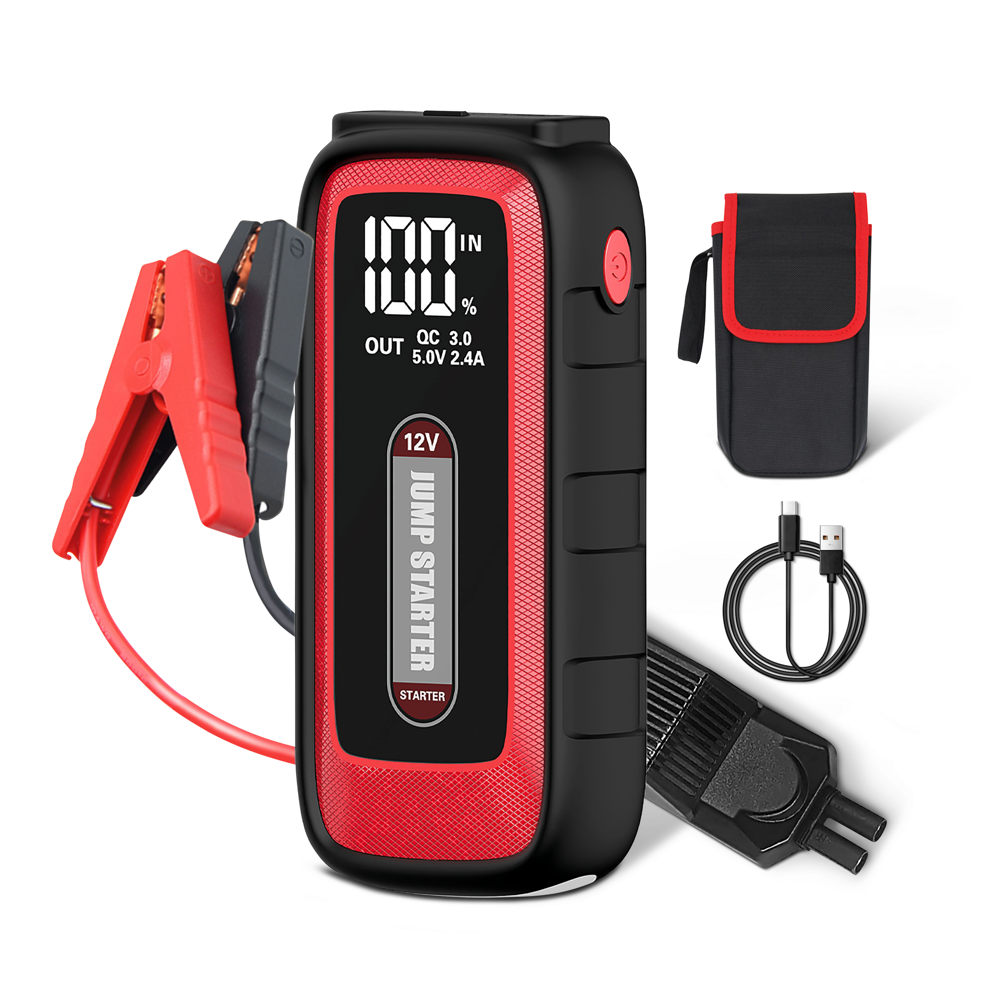 Jump Starter 16.000mAh Lithium-Starthilfe mit 1.000 A Spitzenstrom + product picture