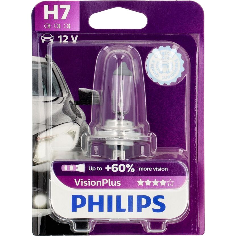 Fahrzeugscheinwerferlampe 'VisionPlus H7' 55 W 12 V