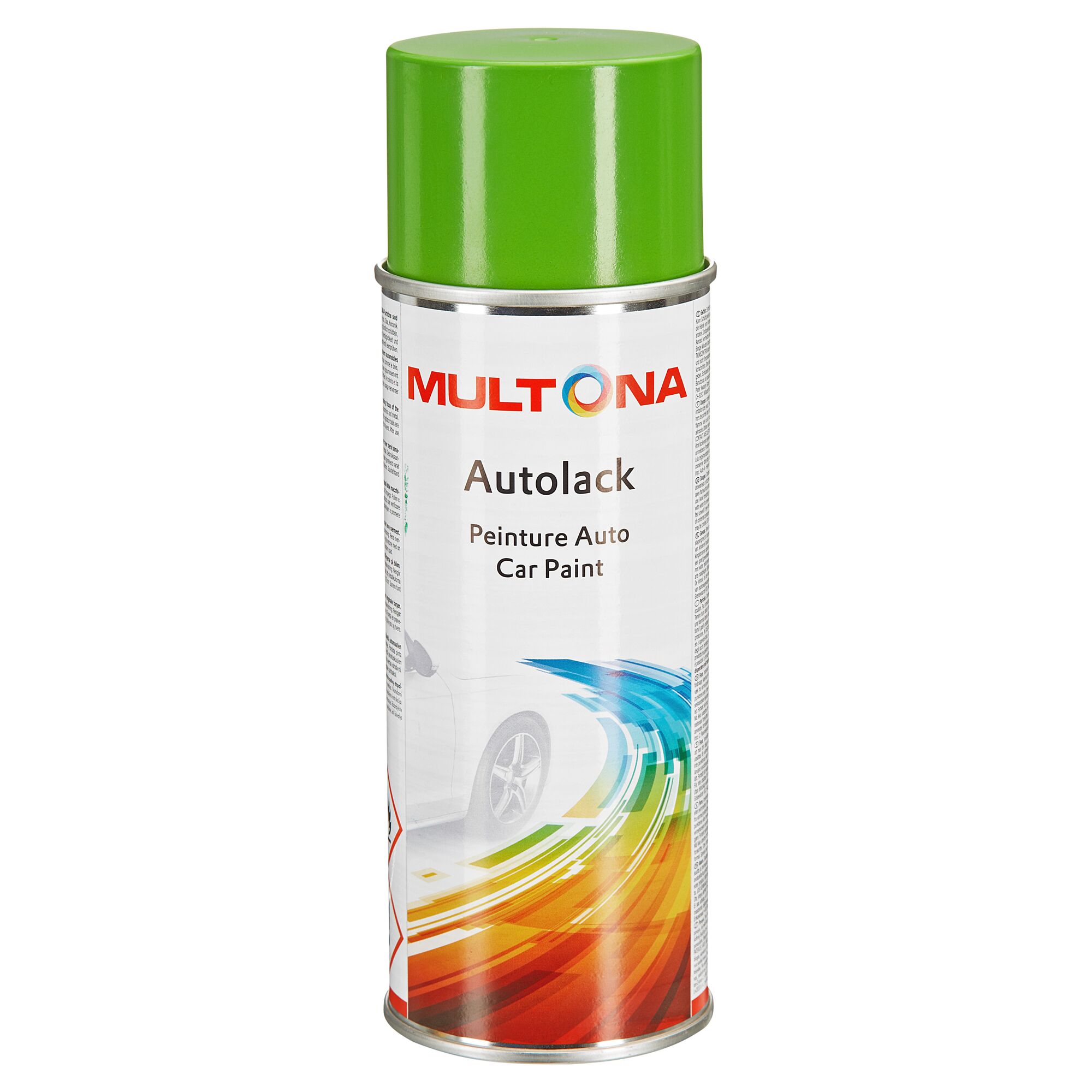 Grüne Sprühdose mit Autolack von Multona