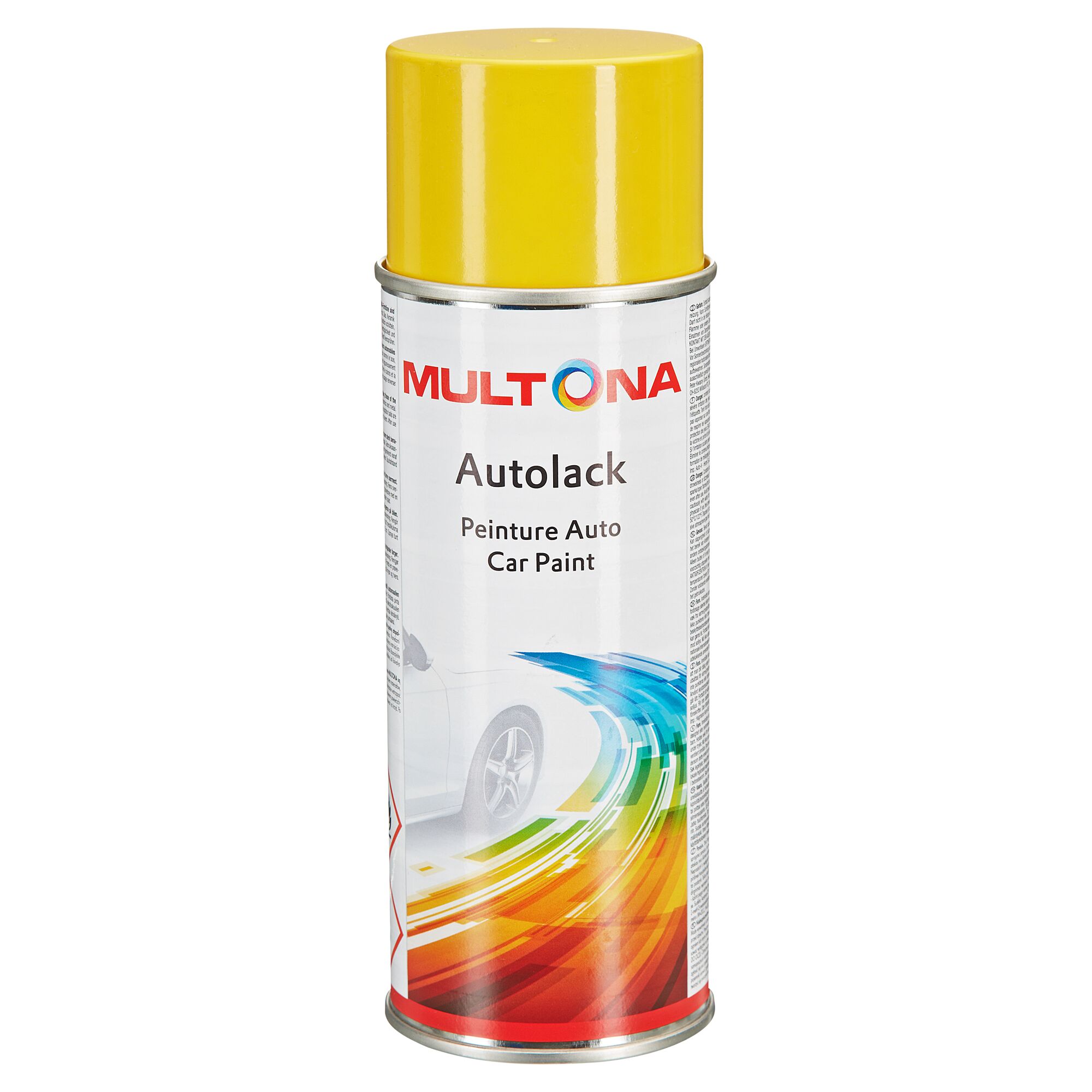 Gelbe Sprühdose Autolack von Multona
