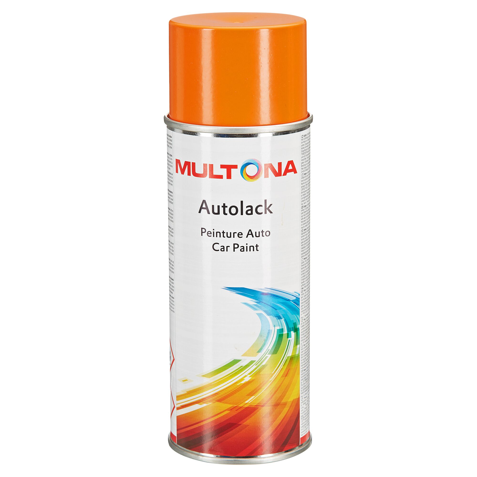 Orange Sprühdose mit Autolack von Multona