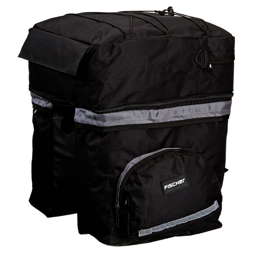 Schwarze Fischer Fahrradtasche