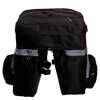 Schwarze dreifache Fahrradtasche