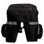 Schwarze dreifache Fahrradtasche