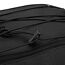 Schwarze Fahrradtasche mit Reißverschluss und Spanngurt