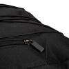 Schwarze Fahrradtasche mit Reißverschluss.