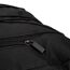 Schwarze Fahrradtasche mit Reißverschluss.
