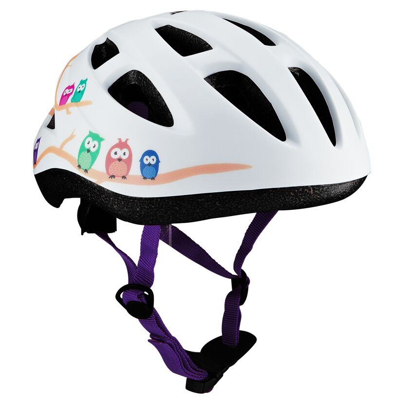 Fahrradhelm 'Eule' weiß S/M Gr. 55-59 cm