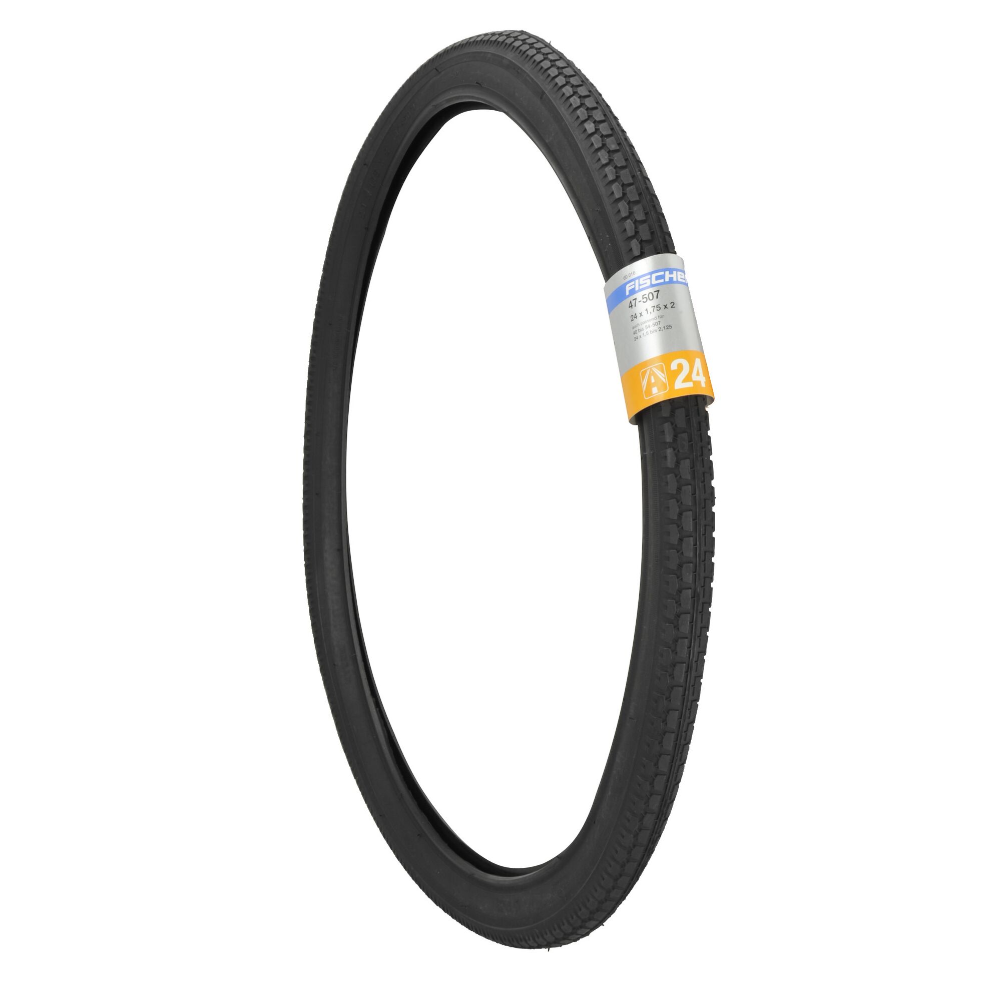 Schwarzer Fahrradreifen 24 Zoll von Fischer