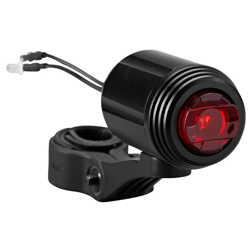 Schwarzes LED Dynamo Rücklicht mit roter Abdeckung