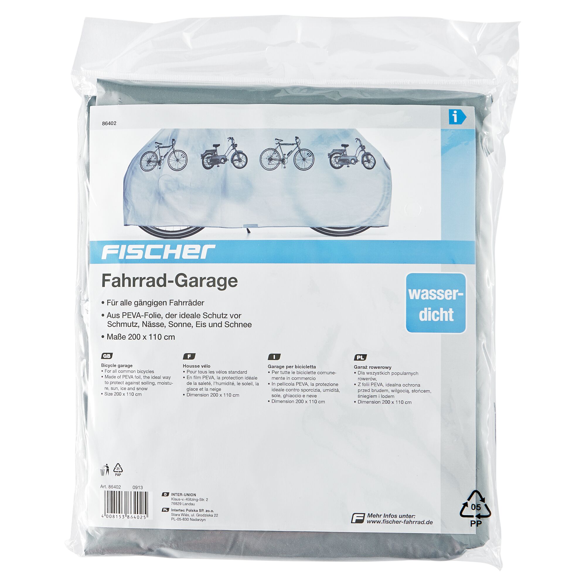 Fischer Fahrradgarage in Verpackung
