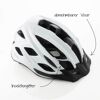 Weißer Fahrradhelm Fischer Urban Lano mit Insektengitter und abnehmbarem Visor