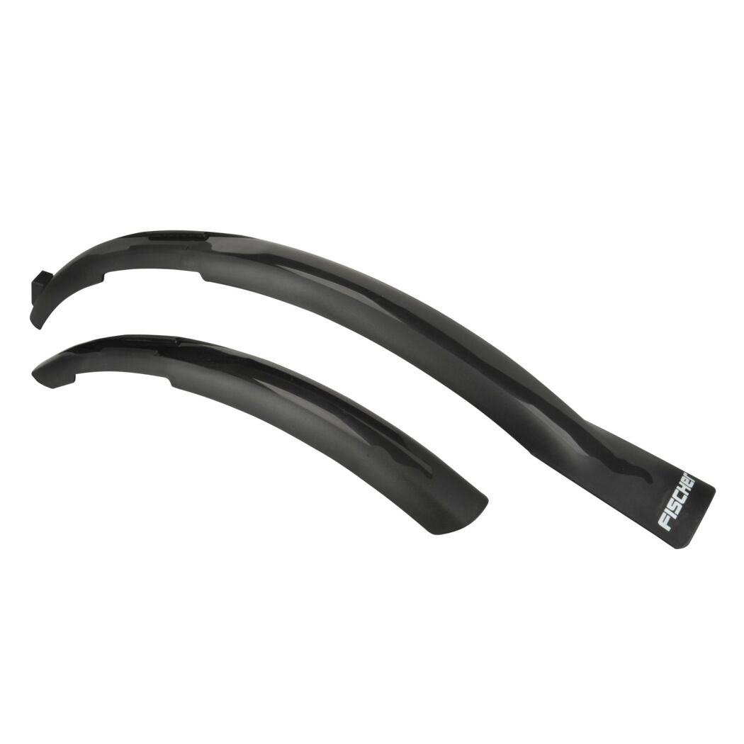 Schwarzes Fischer Spritzschutz-Set für Fahrräder
