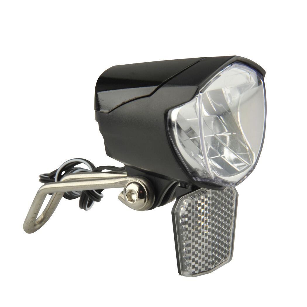 Schwarzer LED-Scheinwerfer mit Reflektor
