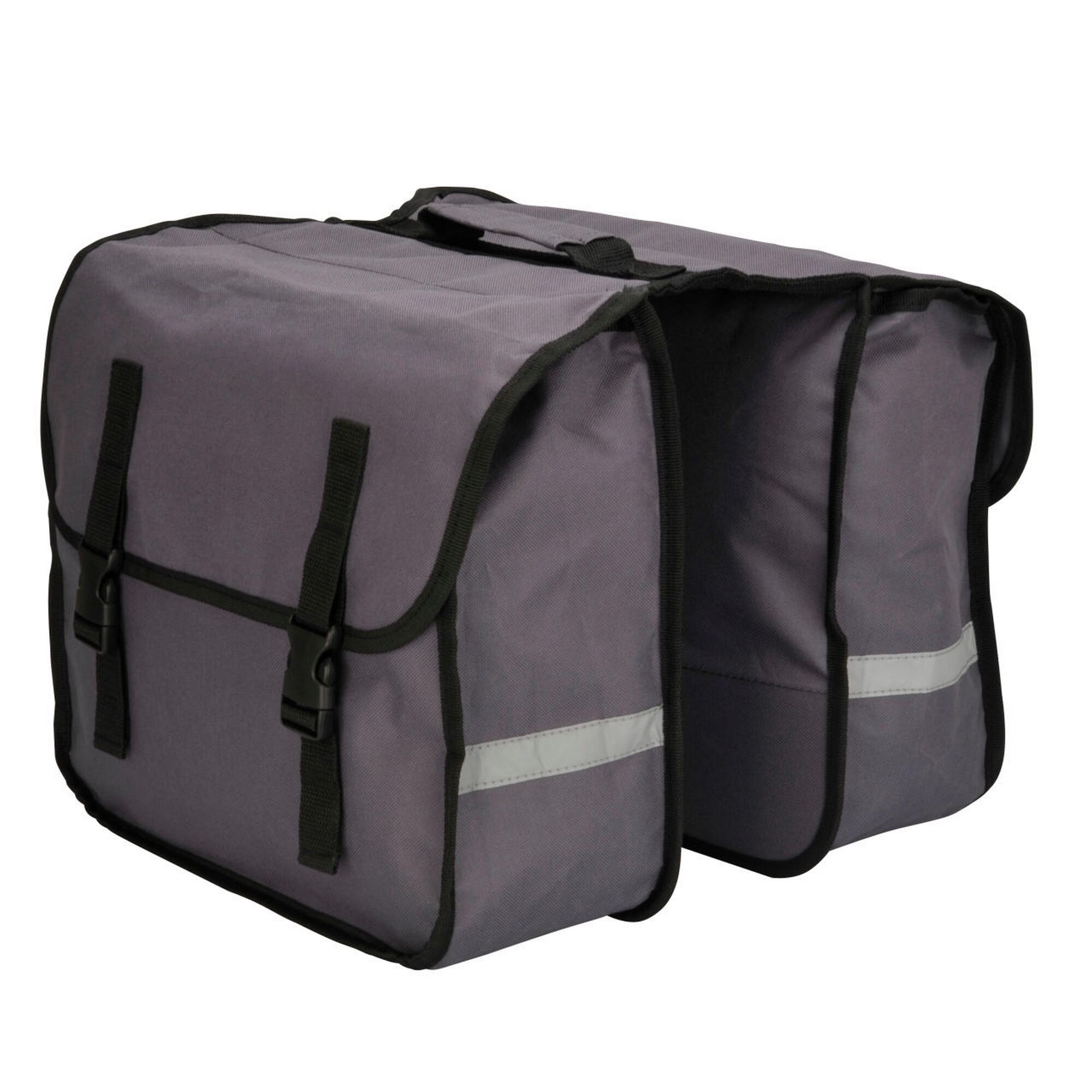 Graue Gepäckträgertasche