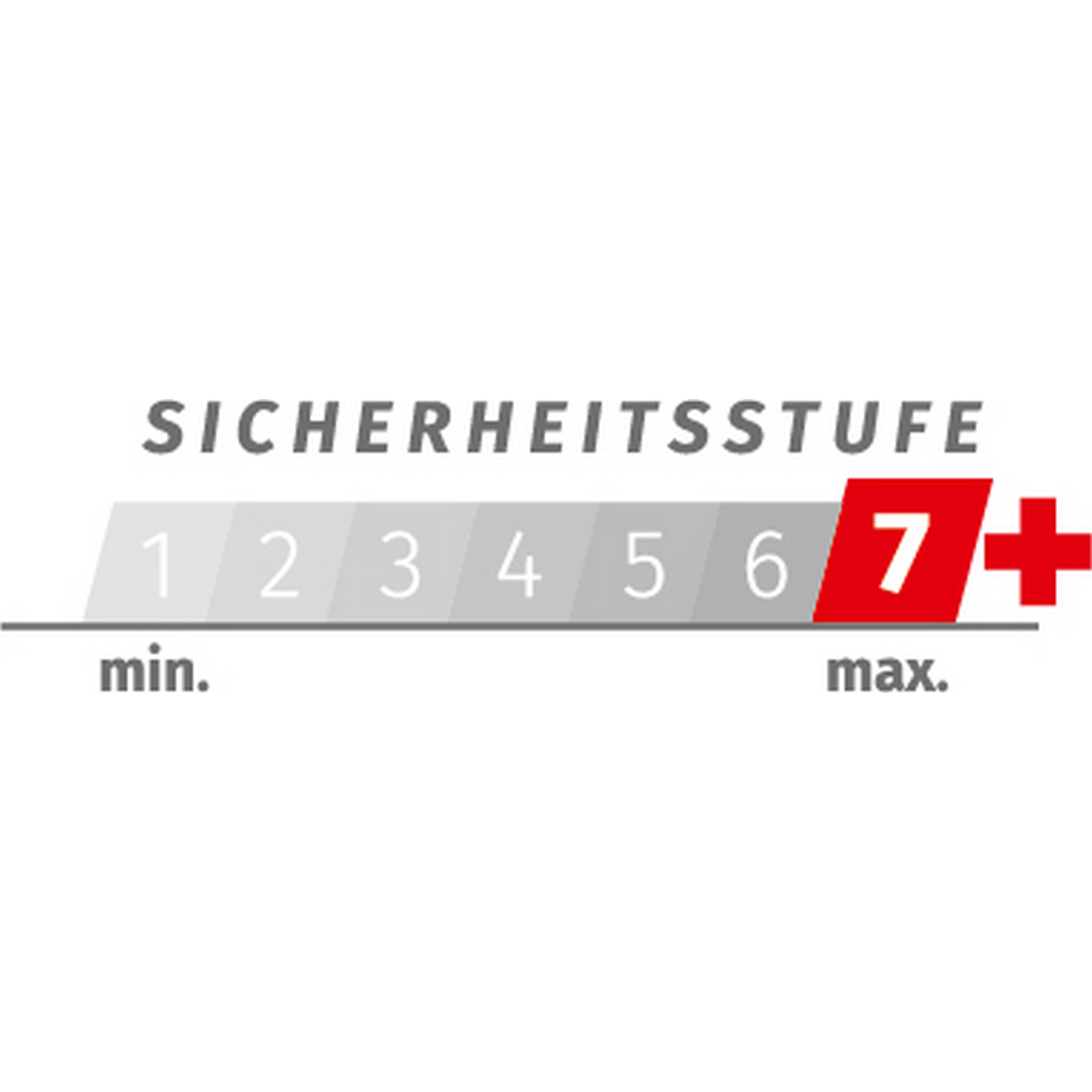 Bügelschloss schwarz/grau 7,5 x 15 cm + product picture