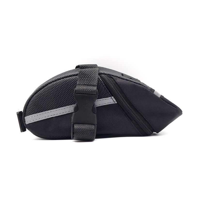 Schwarze Fahrradsatteltasche