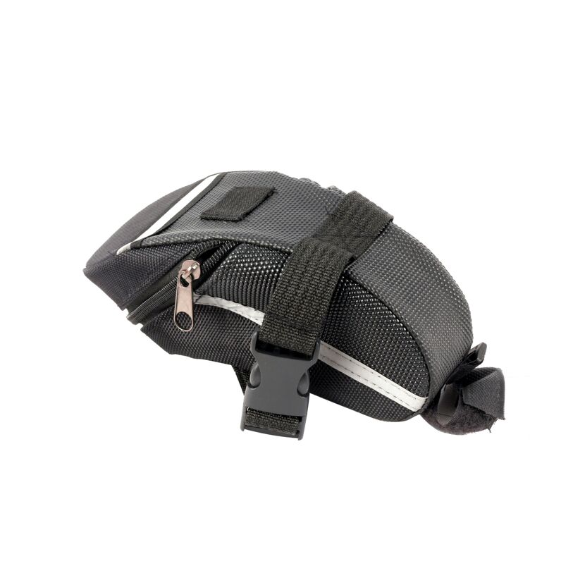 Schwarze Fahrradsatteltasche