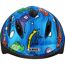 Blauer ABUS Kinderhelm mit Fischmotiv.