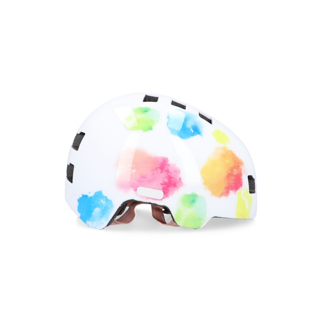 Bunter Fahrradhelm mit Farbklecksen