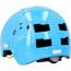 Blauer Fahrradhelm mit Controller-Motiv