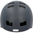 Dunkelgrauer Fahrradhelm von hinten