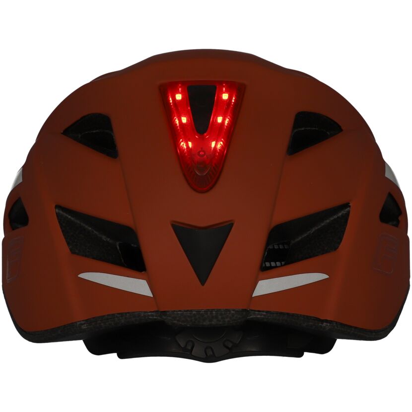 Fahrradhelm Miami Urban Plus, orange, Rückansicht