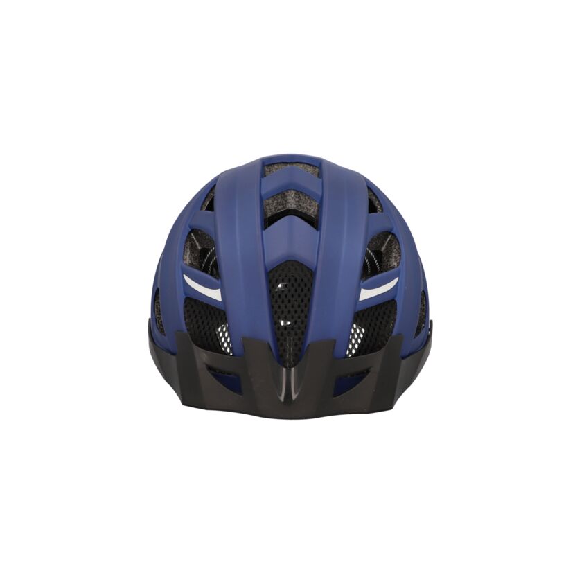 Fahrradhelm Boston Urban blau, Vorder- und Rückseite