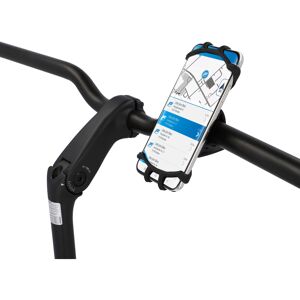 Fahrrad-Smartphonehalter Silikon schwarz 360° drehbar