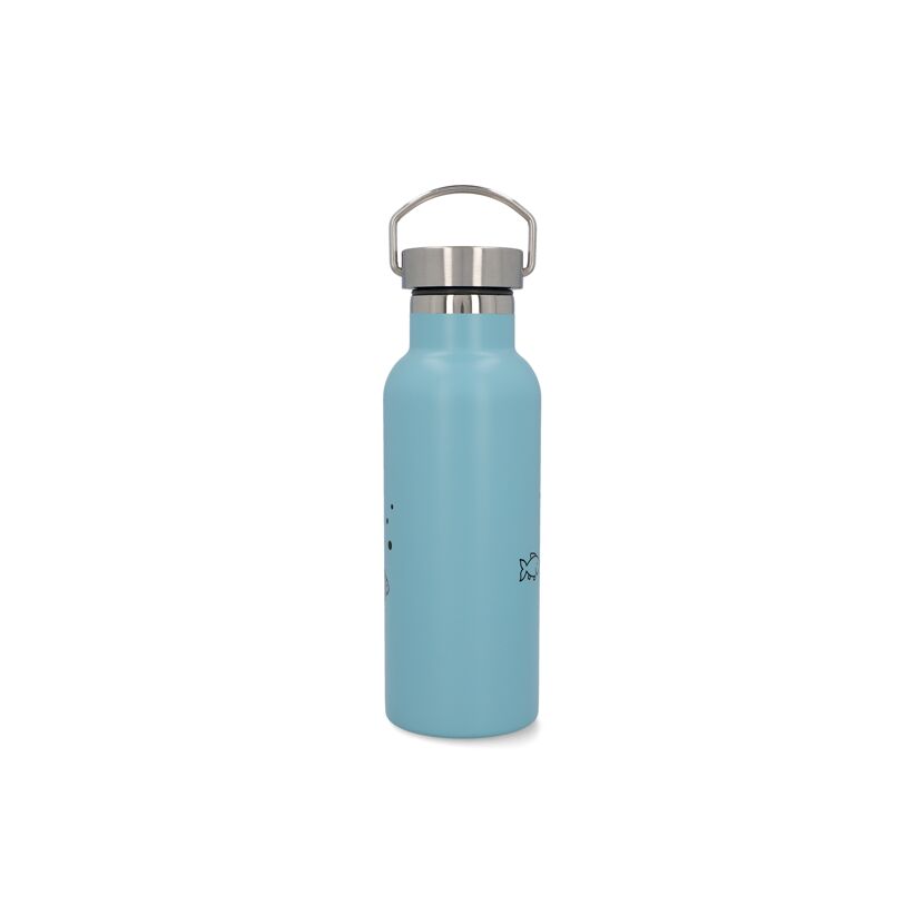Trinkflasche für Kinder Edelstahl blau 500 ml