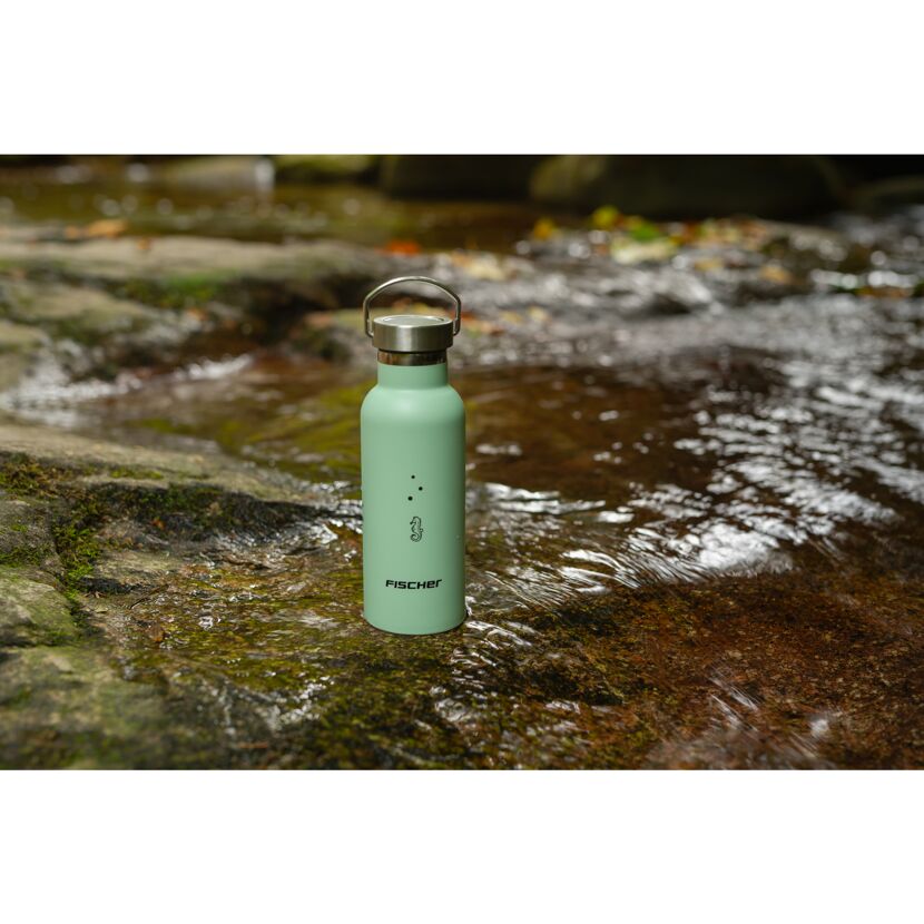 Trinkflasche für Kinder Edelstahl grün 500 ml