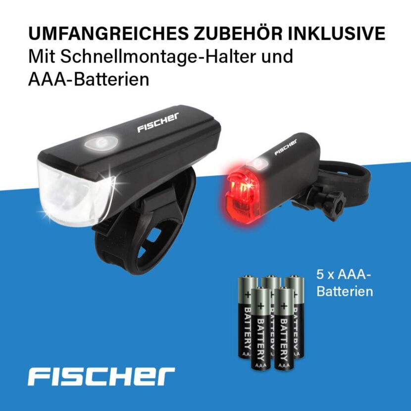 LED-Beleuchtungsset Batterien 20 Lux mit Halterung
