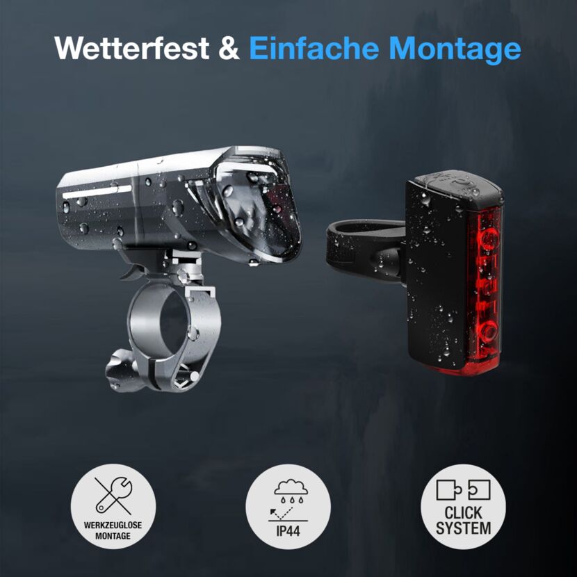 LED-Beleuchtungsset 'Twin Stop' wetterfest mit einfacher Montage.