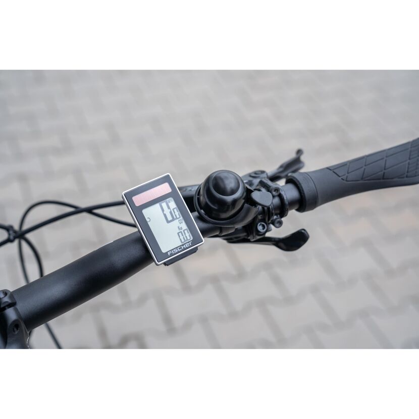 Fahrradcomputer 'Funk Solar' mit 22 Funktionen schwarz