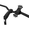 Schwarzer Smartphonehalter aus Silikon an Fahrradlenker.