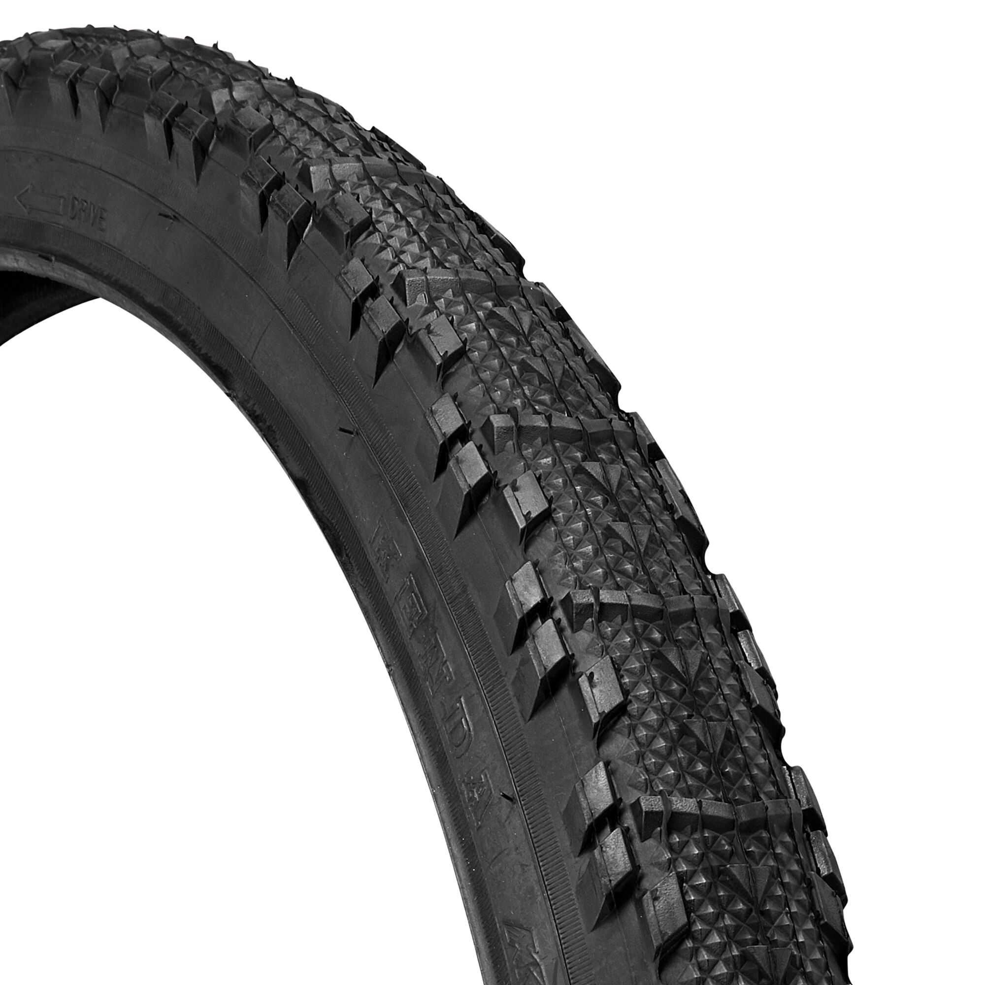 Schwarzer Fahrradreifen mit Profil