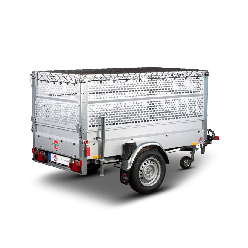 STEMA Basic PKW-Anhänger mit Gitteraufsatz